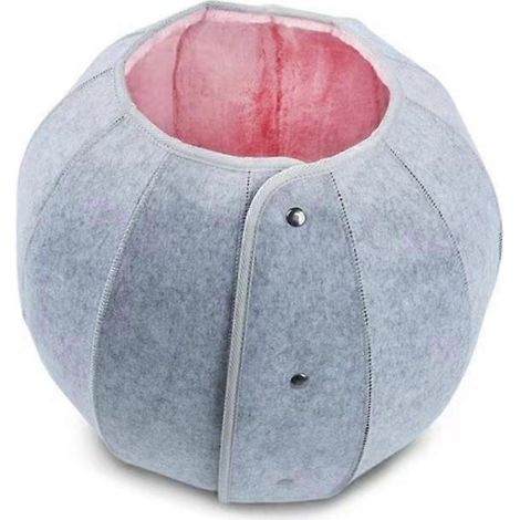 Tunnel lit pour chat en feutre, jouet tube pour chaton, lapin, furet, petit et moyen, cadeau pour animaux (1/4)