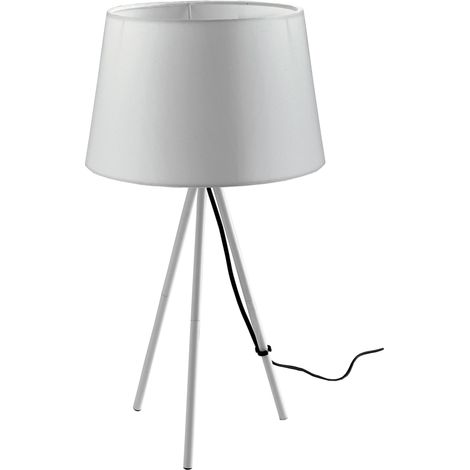 Base lampada da tavolo MARILYN in metallo bianco 42.7cm.