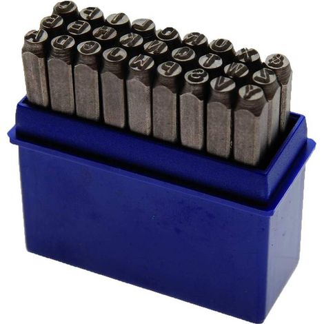 Lettres à Frapper 8 mm - Acier, Lot de 1 - Marquage Durable et Précis - D-Work (1/5)