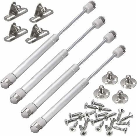 4 Vérins à Gaz Bras Pneumatique Verin Meuble Cuisine Hydraulique pour Levage de Porte Armoire Meuble (150N) (1/4)