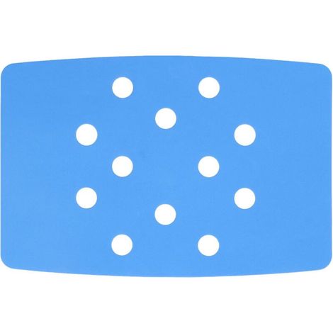 Coussin de chaise de douche en pâte fixe, garde au chaud, conception de Perforation bleue EVA, coussin de tabouret de douche Portable (1/5)