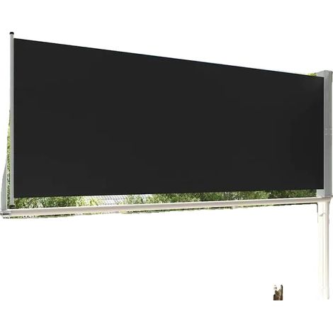 Toldo retráctil para patio, 140 x 300 cm, tejido resistente, protección UV, resistencia al viento hasta 32 km/h, montaje en pared. (1/5)