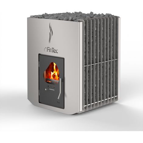 FinTec THOR Holz-Saunaofen 13,1 kW holzbefeuerter Saunaofen mit BImSchV 2 (1/3)