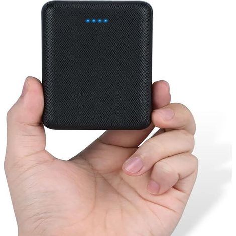 Powerbank 10000mAh, Portabel Laddare Mini med 2 USB-portar, Kompatibel med iPhone, Samsung, etc (1/3)