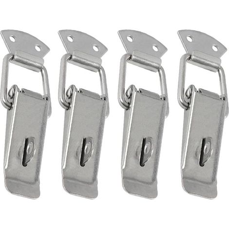 Steel toggle clasp, 4 pieces, with padlock hole (201 Medium) (1/5)