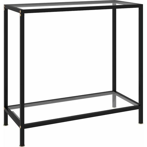 Table console-Table d'entrée Transparent 80x35x75 cm Verre trempé 733184 (1/5)