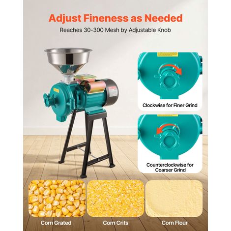 Moulin à Grain Électrique 50 kg/h - Broyeur à Épices 2200 W (1/5)