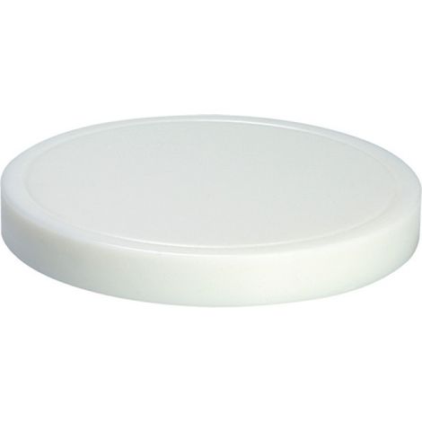 Planche à découper blanche diam 37cm rainurée - Caterchef