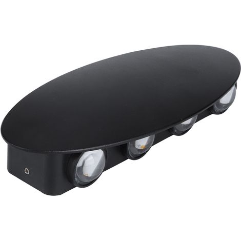 Applique murale extérieure étanche à 8 LED, 8 W, blanc chaud, 85-265 V CA, pour couloir. (1/5)
