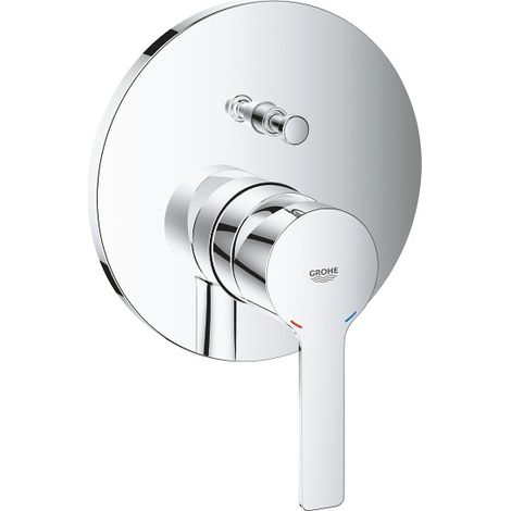 Mezclador mecánico Grohe Lineare de 2 salidas con desviador (24064001) (1/2)