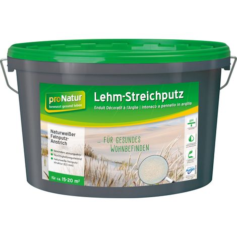 Pronatur Lehm-Streichputz 0.5 mm fein 7 kg Wandfarbe (1/2)