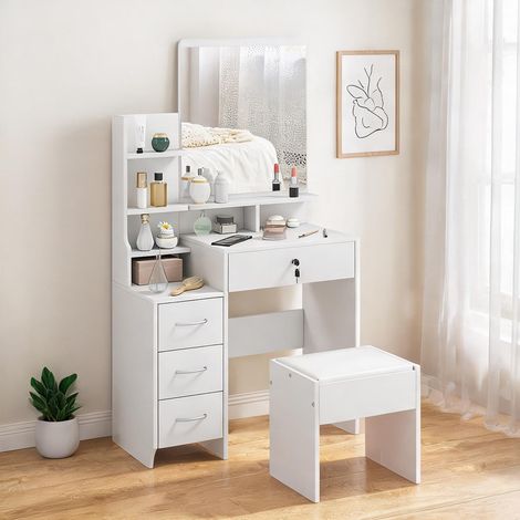 Coiffeuse blanco 80 x 38 x 143 cm (1/5)