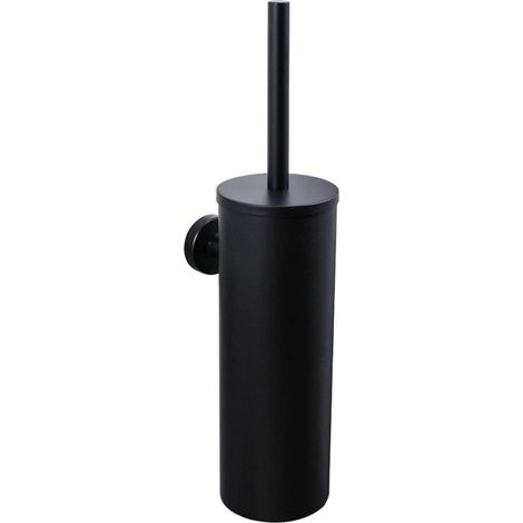 Brosse de toilette pour toilettes sur pied fermées - Décoration intérieure - Noire (1/5)