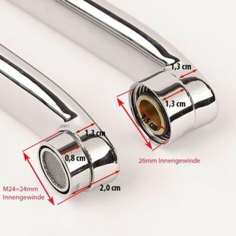 Arrêt pour Installations Arm robinet de cuisine Bras de vanne bras de vanne Bec de robinet - Seulement 24 cm de long (1/5)