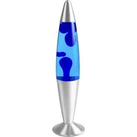 Lampe à Lave - CELLUSTOP - Lampe Magma - 34 cm - 2 Ampoules R39 - Verre et Aluminium (1/4)