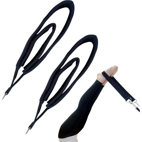Bande de résistance pour yoga - Corde élastique double boucle de 38 cm Bande d'entraînement Pilates