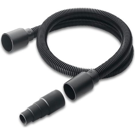 Für Kärcher Elektrowerkzeug-Staubabsaugungsset, flexibler Saugschlauch (1 m) mit Adapter zum Anschluss an die Abluftdüse des Elektrowerkzeugs, Kunststoff (1/5)