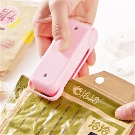 Machine Scellage Portable – Mini – Sachets Alimentaires/Snacks – À Chaud Manuelle – Rose – Maison (1/5)