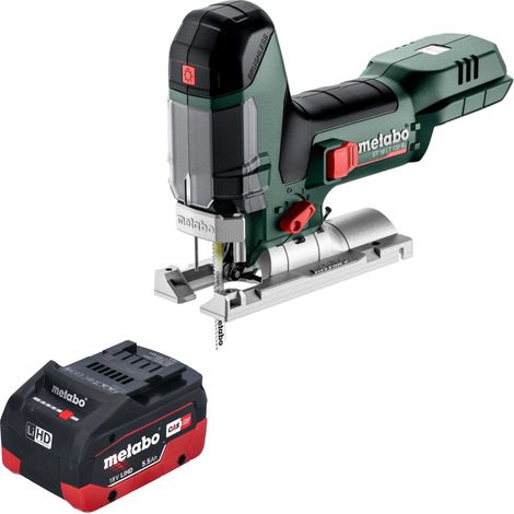 Seghetto alternativo a batteria Metabo ST 18 LT 130 BL 18 V 130 mm senza spazzole + 1x batteria LiHD 5,5 Ah - senza caricabatterie
