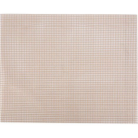 Grillmatte aus Fiberglas – 40 x 33 cm – Antihaftbeschichtung – Schwarz/Braun – Grillen/Braten (1/5)