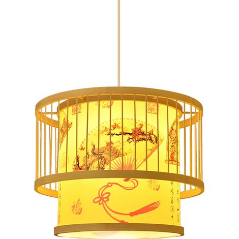 en bambou de style chinois suspension artistique en bambou à