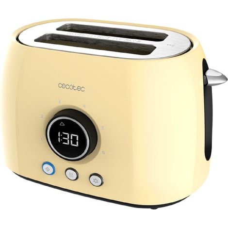 Cecotec Vertikale Toaster ClassicToast 8000 Yellow Double