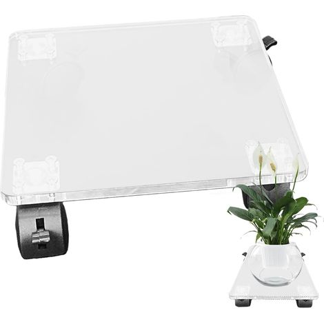 Stützräder transparenter Acryl Roller mit quadratischen