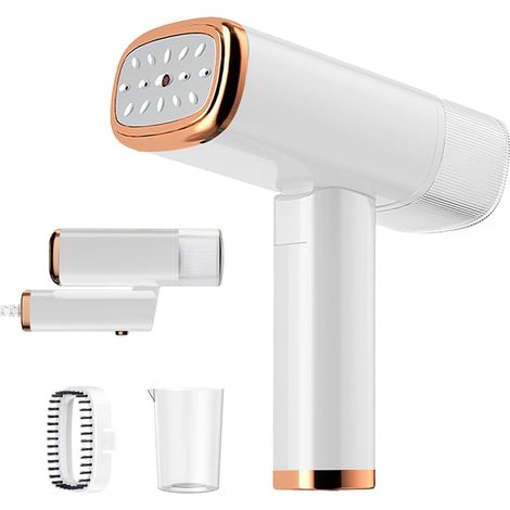 Défroisseur Vapeur, Mini fer à repasser Portable, 30s Chauffage Rapide, 1000W, 120ml, Voyage Vapeur Steamer avec Brosse et Tasse de Mesure (1/5)