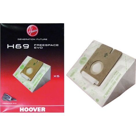 PAQUET DE 5 SACS ASPIRATEUR HOOVER H69 35601053 35601053 Hoover