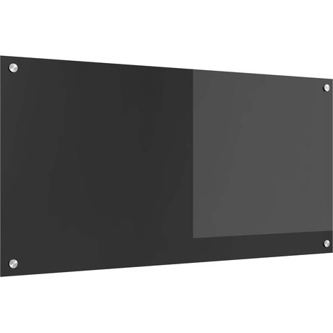 Küchenrückwand Dunkelgrau 100 x 50 cm Gehärtetes Glas