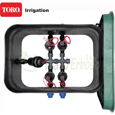 Toro PA-EZP-F4 - Válvula de riego ensamblada de 1" y 4 zonas