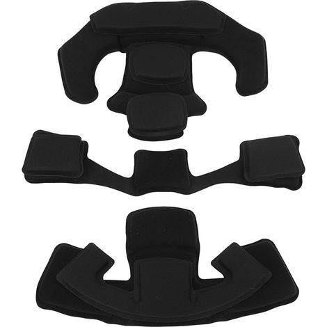 Ensemble de coussinets de casque en éponge de nylon, jugulaire de rechange pour casques ACH, MICH, Wendy, FMA et EXF, éponge noire (1/5)