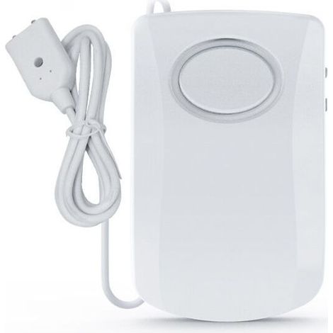 Wasserleckmelder, 130dB intelligenter Überschwemmungsmelder, drahtloser Wasseralarmsensor (1 Stück, weiß) (1/5)