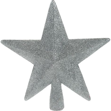 Cimier de sapin de noël Étoile argentée (1/3)