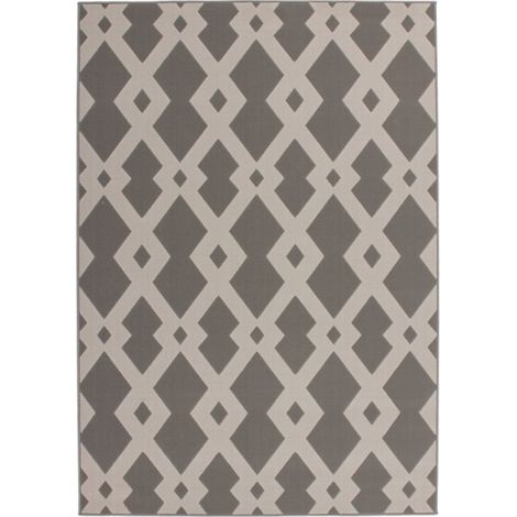 Tapis Ethnique à Poils Courts "Now I" Taupe 80 x 150 cm (1/4)