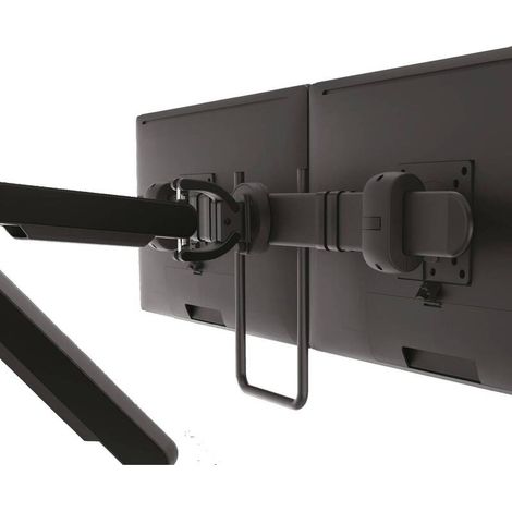 [GEBRAUCHT] B-Ware Bachmann Monitor Tischhalterung Dual Monitorarm Bildschirmhalterung schwarz VESA (1/2)