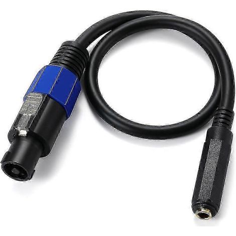 Adaptateur 1/4 TS femelle vers Speakon mâle - Adaptateur de prise haut-parleur pour équipement audio KB (1/5)