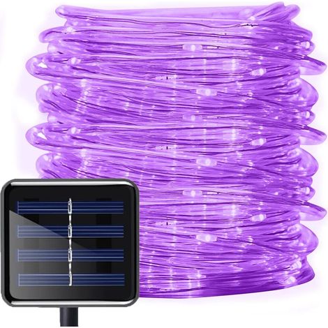 Guirlande Lumineuse Solaire - 12 M - 100 Led - Étanche Ip44 - Pour Jardin Extérieur Intérieur Mariage Fête - 1 Pièce (1/5)