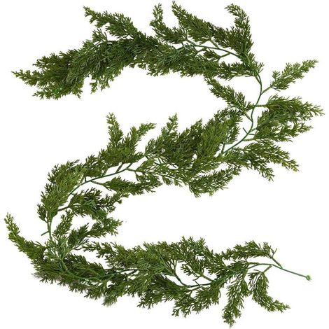 180cm künstliche Zedernholz-Girlande für Weihnachten, biegsam, Deko für Kamin & Treppe