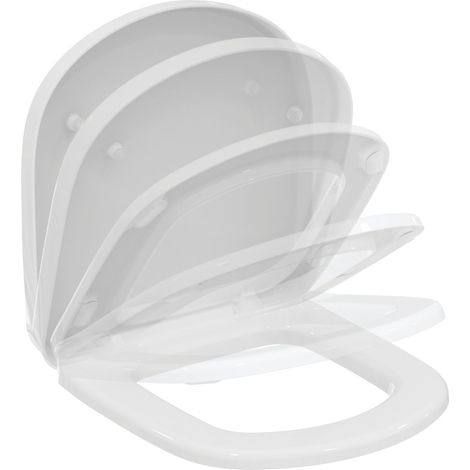 Ideal Standard WC-Sitz Eurovit Plus, für Kompakt-WC, Softclosing, Weiß, T679901