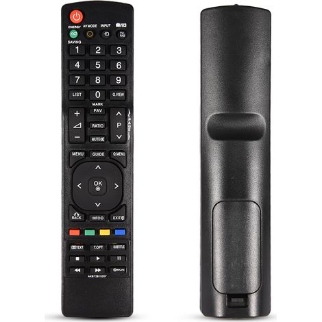 Schwarze Ersatzfernbedienung für LG TV AKB72915207 (1/5)