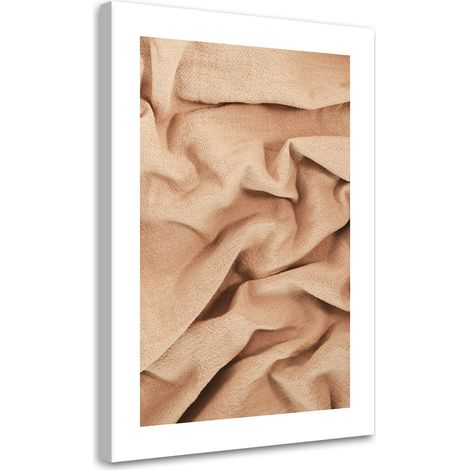 Tableau sur toile Tissu beige 60x90 (1/5)