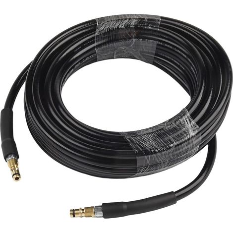 Tuyau de rechange pour nettoyeur haute pression 2,643-585.0 pour Karcher K2-K7 Series, raccord rapide en laiton et caoutchouc, 180 bar 2610 psi, 60 °C maximum, longueur 10 m, compatible avec mode (5 m