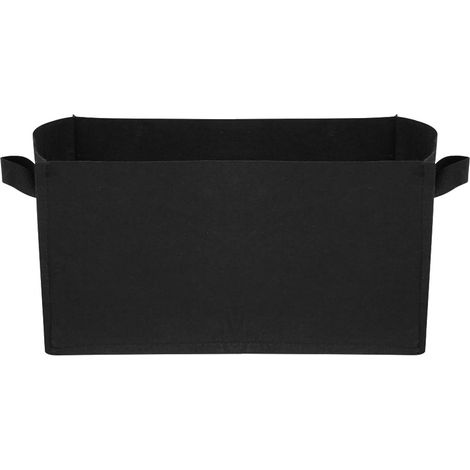 1 - Sac De Culture - Tissu Non Tissé - Jardinage Légumes Et Fleurs - Respirant Et Durable - Balcon Ou Jardin - Noir - 40x30x20cm (1/5)