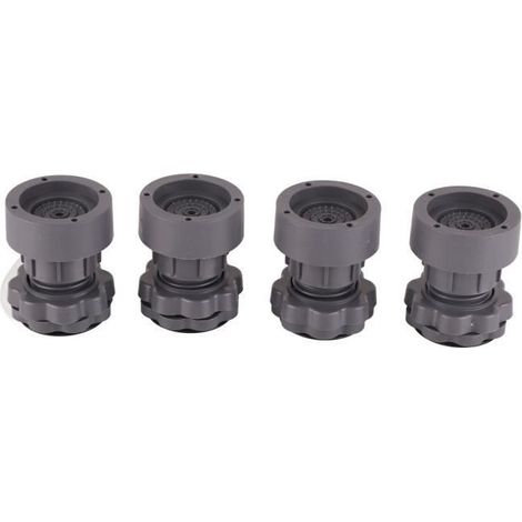 4 pièces, coussinets anti-vibration pour lave-linge, pieds amortisseurs en PP/PVC, hauteur 8,5 cm, pour stabiliser appareil électroménager (1/4)