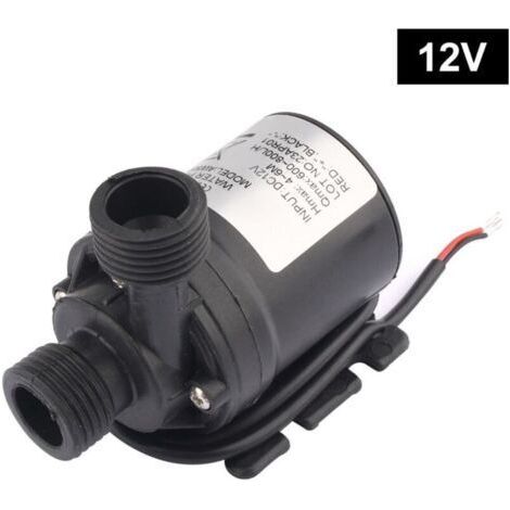 Pompe a Eau 12v, Pompe à Eau Submersible sans Balai, pour la Circulation de l'eau de la Piscine de Fontaine Solaire d'aquarium d'étang de Bassin