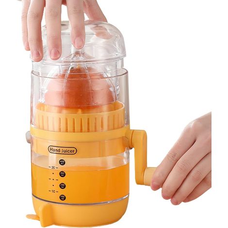 Presse-agrumes Presse-agrumes portable avec bec verseur, alésoir de qualité alimentaire avec poignée, extracteur de fruits portable pour boissons oranges, pamplemousse (1/5)