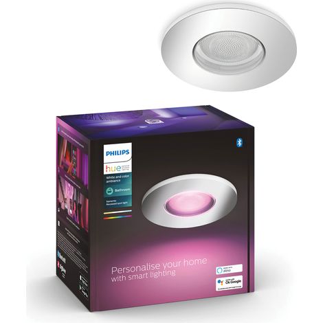 Philips Hue Lampe encastrable LED 871951435534700 Hue White & Col. Amb. Xamento Einbauspot silber 1er LED intégrée 5.7 W W128492 (1/5)