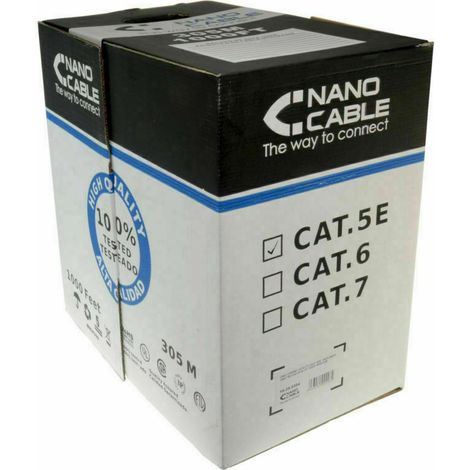 Matassa 305 Metri Cavo Di Rete Ftp Cat 5e Schermato Lan Ethernet