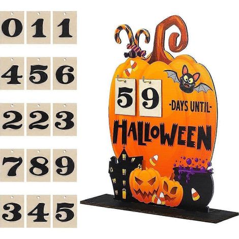 Calendrier de l'Avent d'Halloween - Blocs de bureau citrouille - Calendrier jusqu'à Halloween (1/4)
